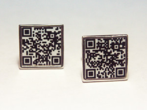 Custom QR Code Cufflinks